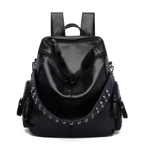 Leather back bag